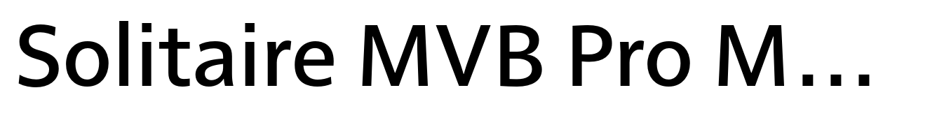Solitaire MVB Pro Medium